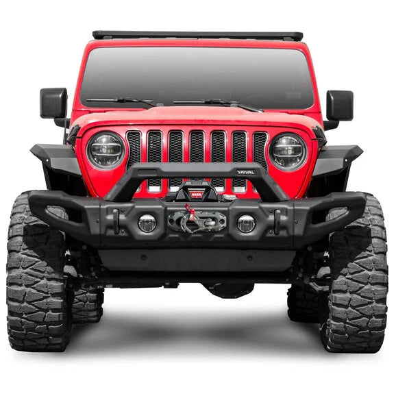 Load image into Gallery viewer, Rival 4x4 Front Modular Stamped Steel Bumper for 07-24 Jeep Wrangler JK, JL &amp; Gladiator JT
