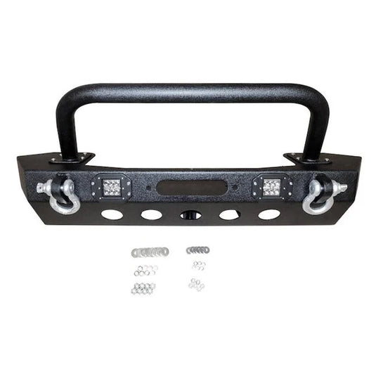 Crown Automotive RT20044 Heavy Duty Mid-Width Winch Bumper for 18-24 Jeep Wrangler JL & Gladiator JT