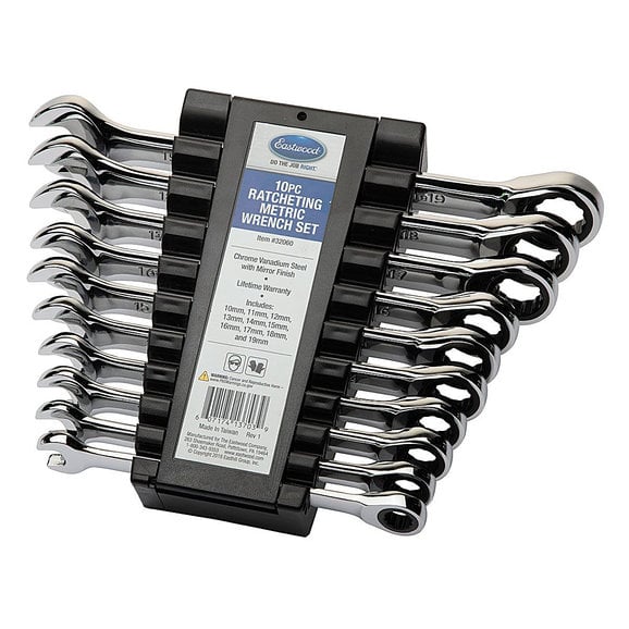 Load image into Gallery viewer, Eastwood 32060 10pc Ratcheting Wrench Set MM
