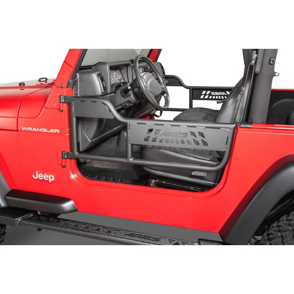 Load image into Gallery viewer, Aries 1500100 Front Tube Doors for 97-06 Jeep Wrangler TJ
