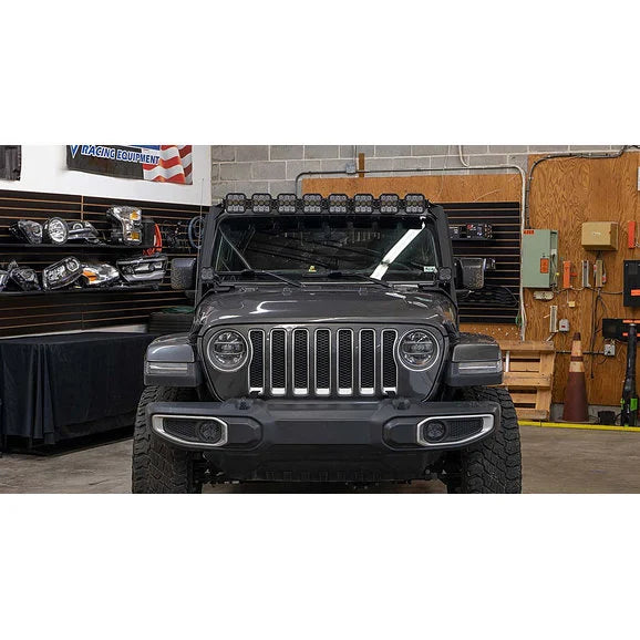 Load image into Gallery viewer, Diode Dynamics DD7262 SS5 Pro CrossLink Windshield White Combo Lightbar Kit for 18-22 Jeep Wrangler JL
