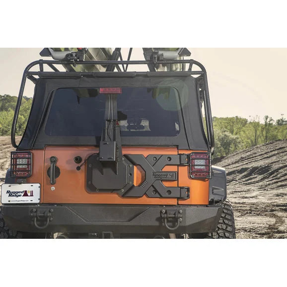 Load image into Gallery viewer, Rugged Ridge 11546.50 Spartacus HD Tire Carrier for 07-18 Jeep Wrangler JK
