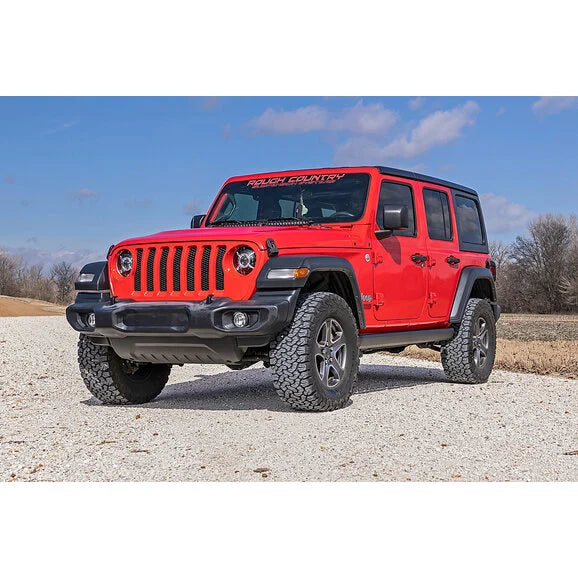 Load image into Gallery viewer, Rough Country PSR610430 Running Boards for 18-24 Jeep Wrangler JL Unlimited 4-Door
