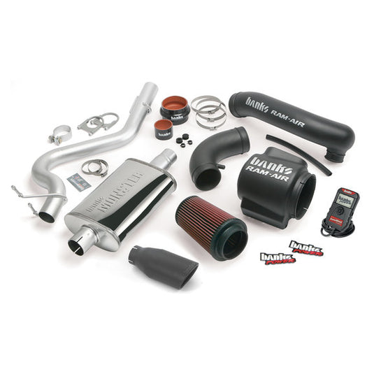 Banks Power Stinger Exhaust System with AutoMind Programmer for 04-06 Jeep Wrangler TJ with 4.0L