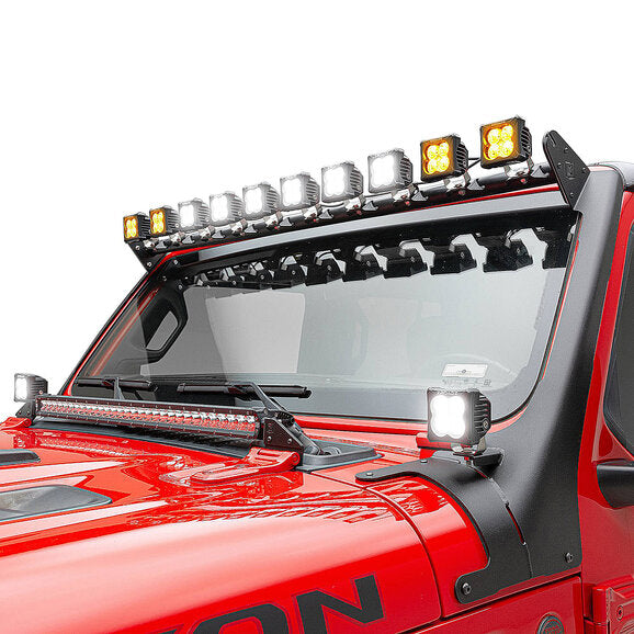 Load image into Gallery viewer, ZROADZ Multi-LED Roof Cross Bar with A-Pillar Brackets &amp; LED Lights for 18-24 Jeep Wrangler JL &amp; Gladiator JT
