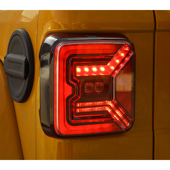 Load image into Gallery viewer, Quake LED QTE347 Tech LED Tail Lights for 18-24 Jeep Wrangler JL
