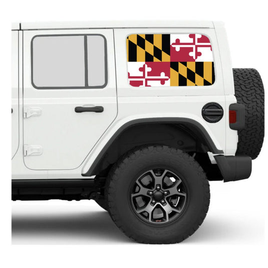 Under The Sun Inserts Side Window Decal for 07-24 Jeep Wrangler JK and JL Unlimited