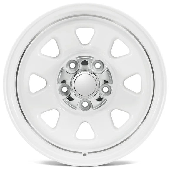 Load image into Gallery viewer, Quadratec CJ Retro Alloy Wheel for 07-22 Jeep Wrangler JK, JL and Gladiator JT
