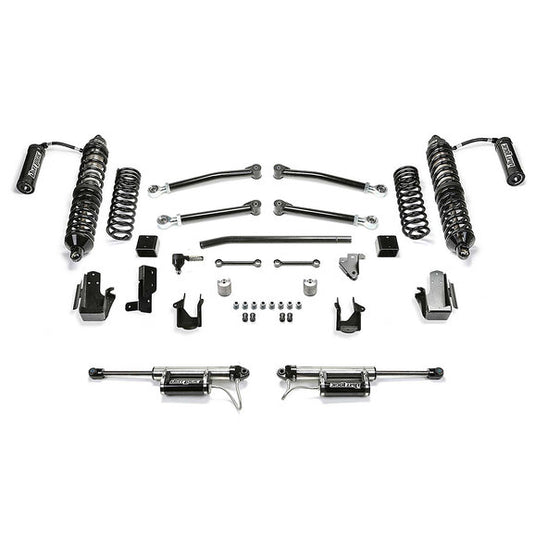 Fabtech 5″ Trail Lift Kit with 2.5" Dirt Logic Front Reservoir Shocks & 2.25" Rear Dirt Logic Shocks for 20-22 Jeep Wrangler JL Unlimited 4-Door