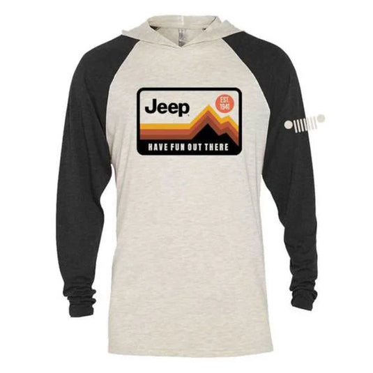 Jeep Merchandise Have Fun Out There Long Sleeve Hooded T-Shirt