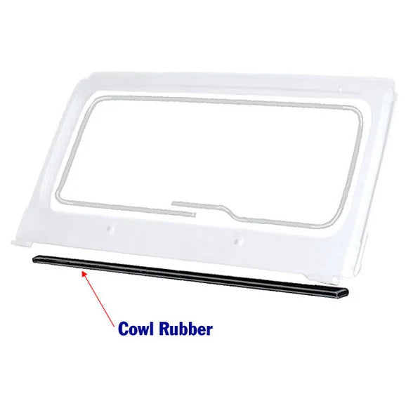 Load image into Gallery viewer, Fairchild Industries D4002 Cowl Rubber for 55-75 Jeep CJ-5
