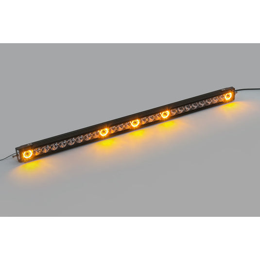 Quadratec J5 LED Light Bar with Amber Clearance Cab Lights