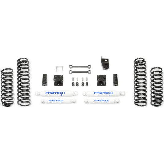 Fabtech K4048 Motorsports 3" Budget System with Performance Shocks for 07-18 Jeep Wrangler Unlimited JK 4 Door