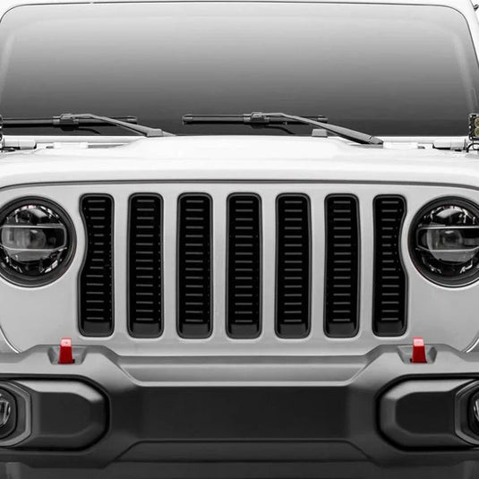 T-Rex 6204931 Billet 1-Pc Black Aluminum Grille without Forward Facing Camera for 18-23 Jeep Wrangler JL