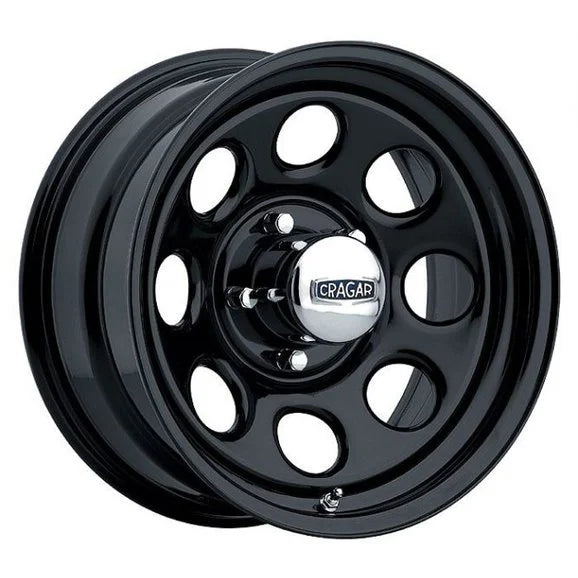 Cragar Series 397 Soft 8 Black Wheel for Jeep Vehicles with 5x5.5 Bolt Pattern