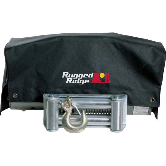 Rugged Ridge 15102.02 Winch Cover in Black for Rugged Ridge 8,500Lbs. & 10,500Lbs. Winch