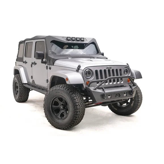 Load image into Gallery viewer, Fab Fours Front Stubby Bumper for 07-18 Jeep Wrangler JK
