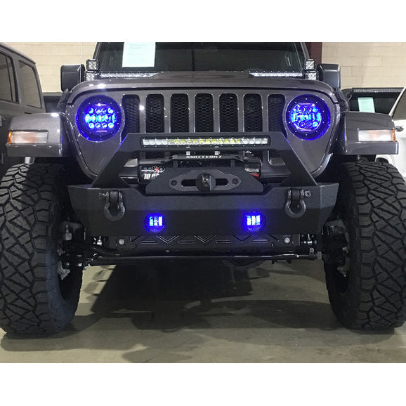 Load image into Gallery viewer, Quake LED QTE771 Tempest RGB 4&quot; LED Fog Lights for 07-18 Jeep Wrangler JK
