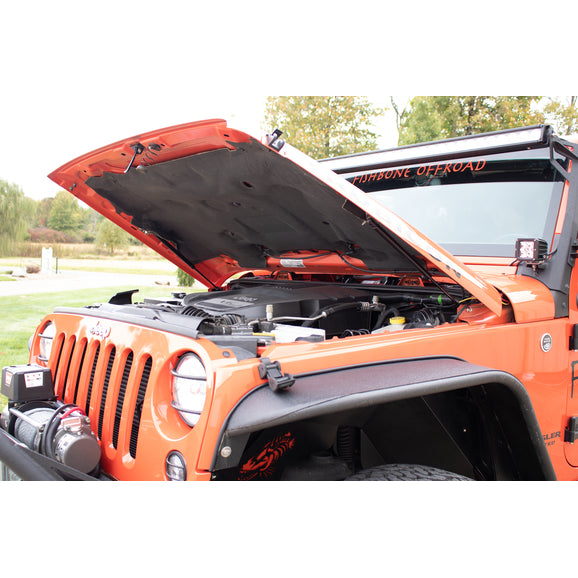 Load image into Gallery viewer, Kentrol 50730 Hood Lift Supports for 07-18 Jeep Wrangler JK
