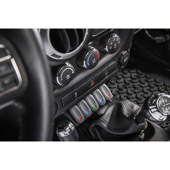 Load image into Gallery viewer, Rugged Ridge 17235.54 Lower Console Switch Panel for 11-18 Jeep Wrangler JK
