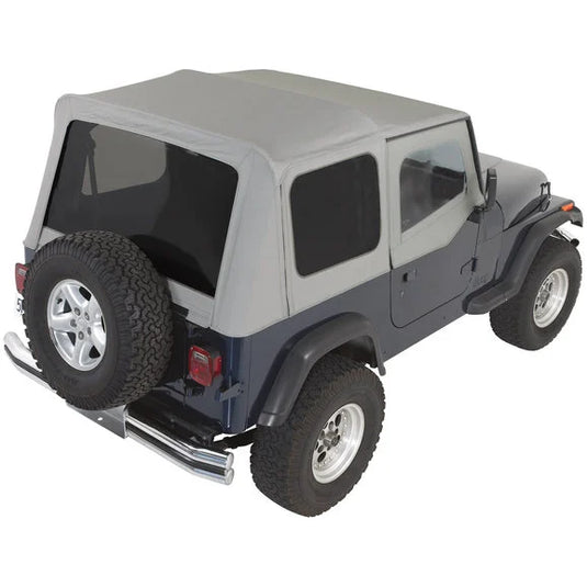 Rampage Products Complete Soft Top Kit with Upper Doors & Tinted Windows for 88-95 Jeep Wrangler YJ