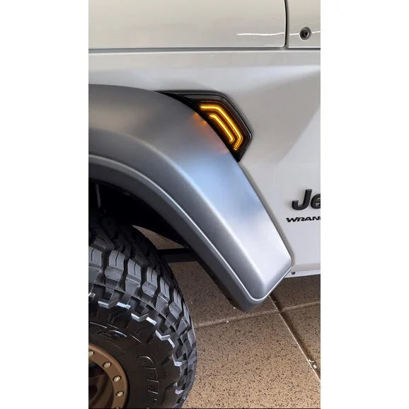 Load image into Gallery viewer, Overtread 19043 Side Fender Light Marker White / Amber Turn Signal JL/JT
