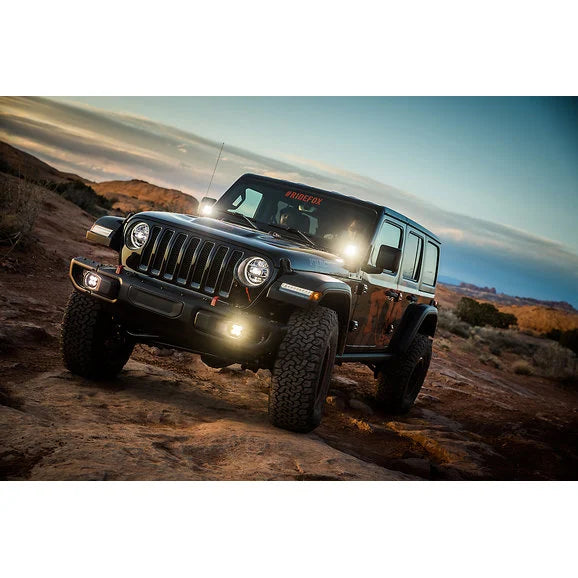 Load image into Gallery viewer, Baja Designs 447066 Squadron-R Sport LED Fog Pocket Light Kit for 18-24 Jeep Wrangler JL Sport/Sport-S &amp; Gladiator JT with OE Plastic Front Bumper
