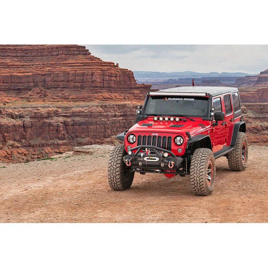 Rugged Ridge 11615.46 Front Steel Tube Fender Flares for 07-18 Jeep Wrangler JK