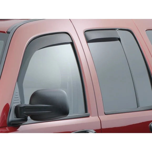 WeatherTech 82281 Front & Rear Side Window Deflector Set in Dark Smoke for 02-07 Jeep Liberty KJ