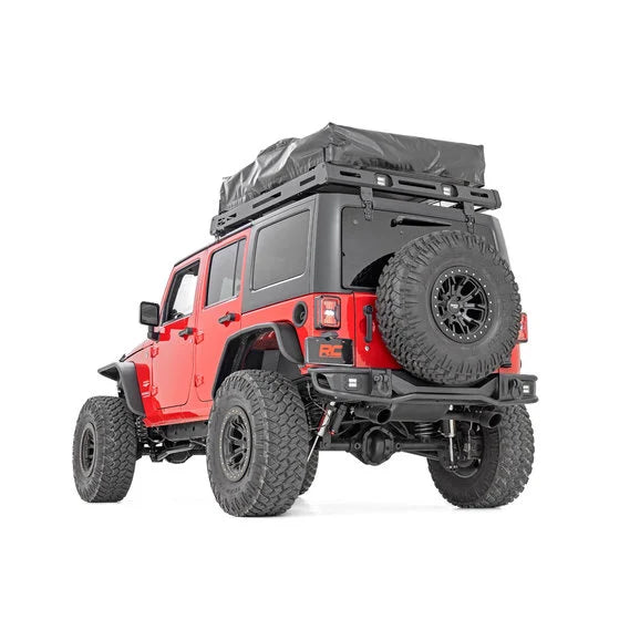 Load image into Gallery viewer, Rough Country 10649 Tubular Rear Bumper for 07-18 Jeep Wrangler JK
