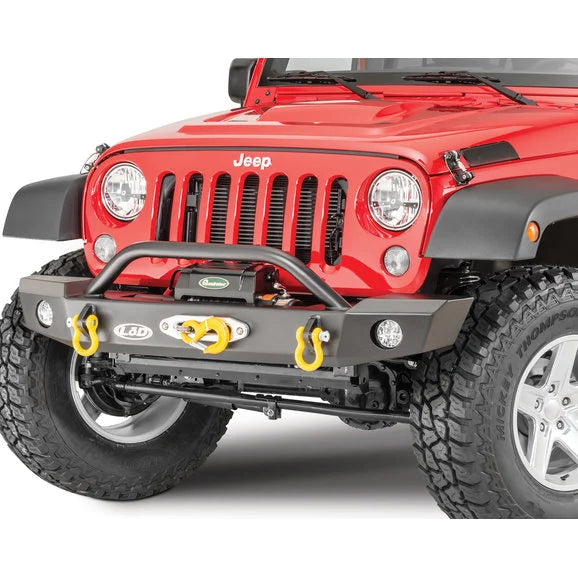 LoD Offroad JFB0747 Signature Series Mid-Width Front Winch Bumper with Bull Bar (PowerPlant Winch only) for 07-18 Jeep Wrangler JK