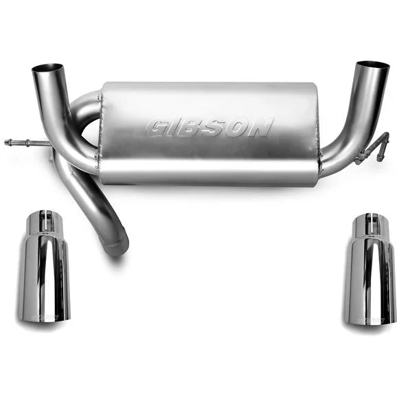 Gibson 617303 Stainless Steel Split Rear Exhaust for 07-18 Jeep Wrangler JK