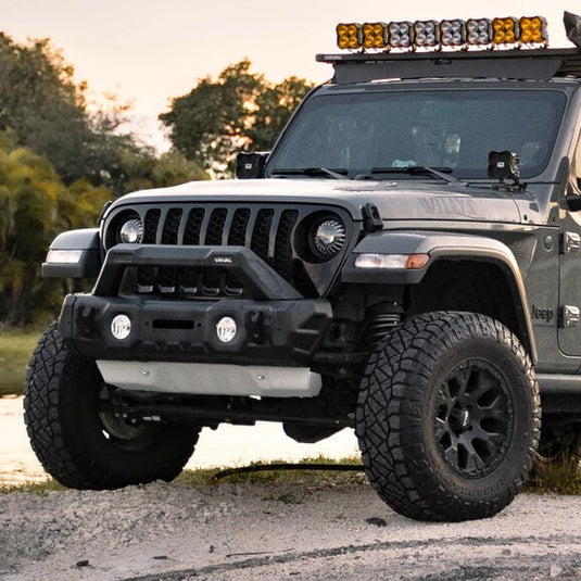 Rival 4x4 Front Modular Stamped Steel Bumper for 07-24 Jeep Wrangler JK, JL & Gladiator JT