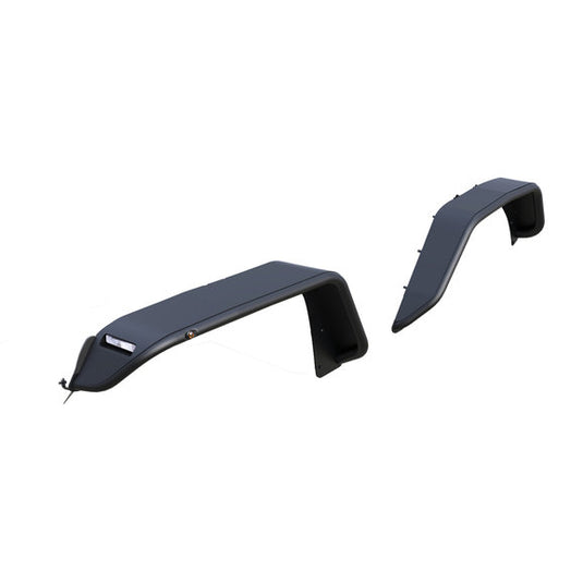 Black Horse Off Road Tubular Fender Flares for 18-24 Jeep Wrangler JL & Gladiator JT