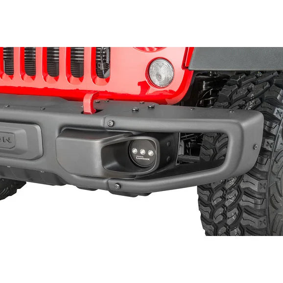 Putco 12002 Luminix LED Fog Light Kit for 13-18 Jeep Wrangler JK with Rubicon 10th Anniversary Bumper