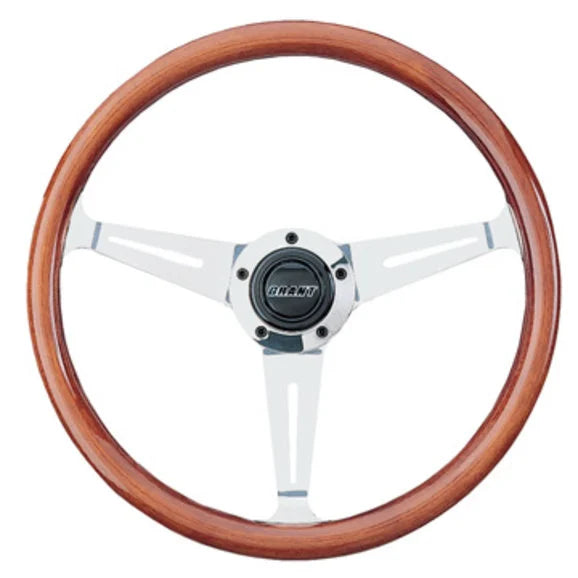 Grant Products 1170 Collectors Edition Steering Wheel in Mahogany with 3 Polished Spokes