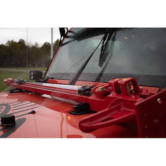 Fishbone Offroad FB31317 Hood Mounted Hi-Lift Jack Mount for 07-24 Jeep Wrangler JK, JL & Gladiator JT