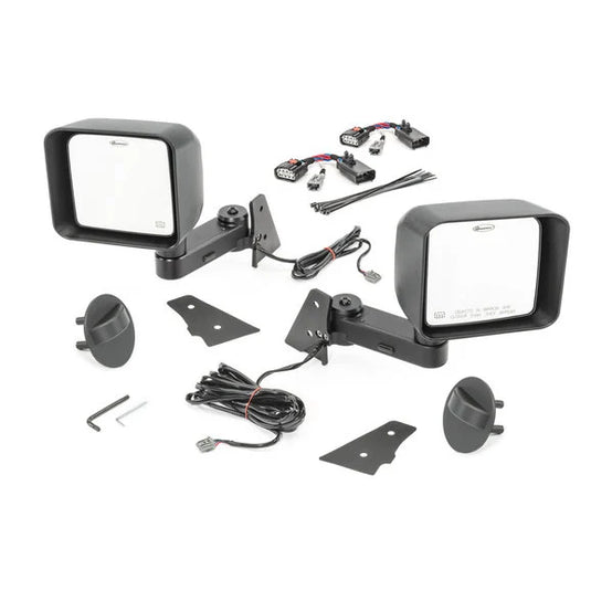 Quadratec Automatic Billet Aluminum Mirror Movers for 07-18 Jeep Wrangler JK