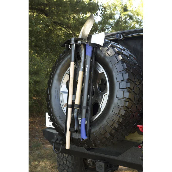 Load image into Gallery viewer, Rugged Ridge 13551.63 Spare Tire Tool Rack System
