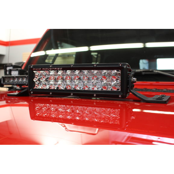 Load image into Gallery viewer, Go Rhino 10&quot; LED Light Bar Hood Mount Brackets for 18-20 Jeep Wrangler JL Unlimited &amp; Gladiator JT
