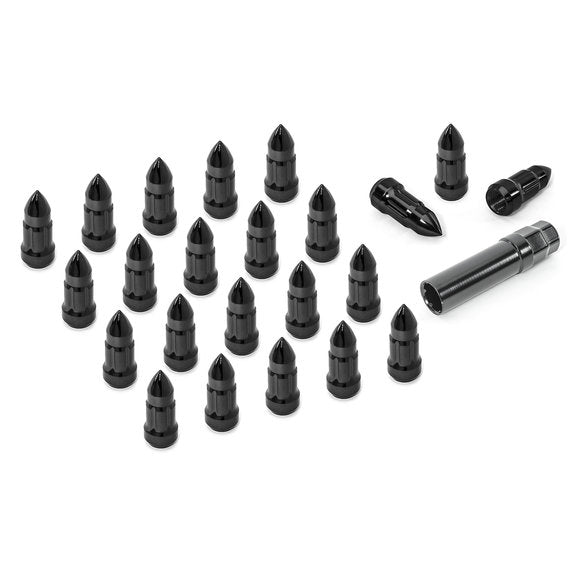 Load image into Gallery viewer, Rugged Ridge 16715.25 Bullet Style Lug Nut Kit in Black for 87-18 Jeep Vehicles
