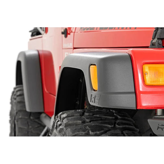 Load image into Gallery viewer, Rough Country 99033 5.5in Fender Flares for 97-06 Jeep Wrangler TJ
