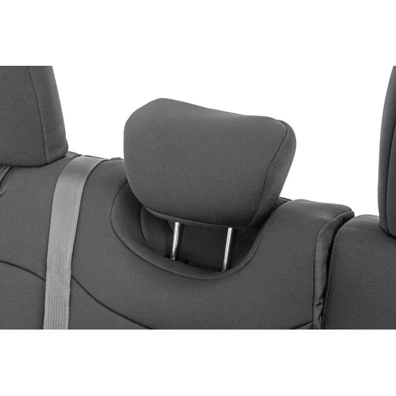 Load image into Gallery viewer, Rough Country Front &amp; Rear Seat Covers for 18-23 Jeep Wrangler JL Unlimited
