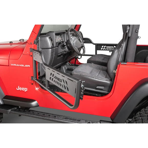 Load image into Gallery viewer, Aries 1500100 Front Tube Doors for 97-06 Jeep Wrangler TJ
