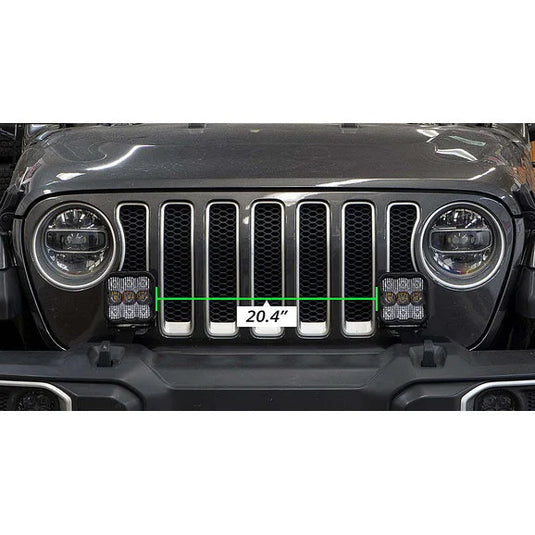 Diode Dynamics SS5 CrossLink Bumper Sport Pod Light Kit for 18-22 Jeep Wrangler JL