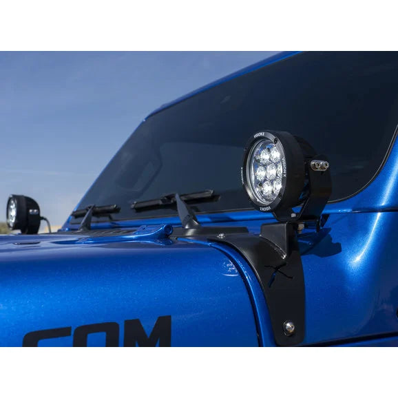 Load image into Gallery viewer, Vision X 5544180 A-Pillar Cowl Light Mounts for 18-24 Jeep Wrangler JL &amp; Gladiator JT
