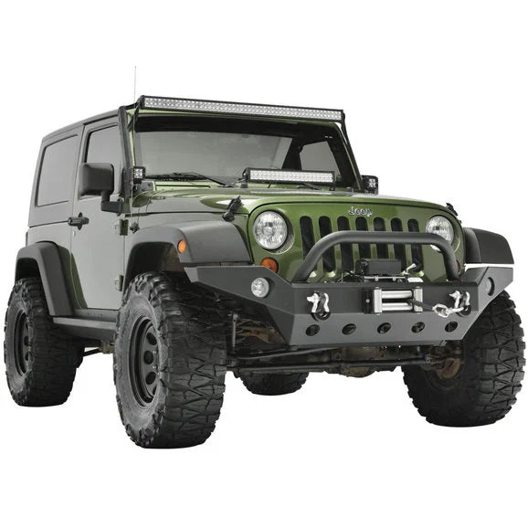 Load image into Gallery viewer, Paramount Automotive 51-8061 Full Width Front Bumper with Fog Light Housing and D-Rings for 18-22 Jeep Wrangler JL &amp; Gladiator JT
