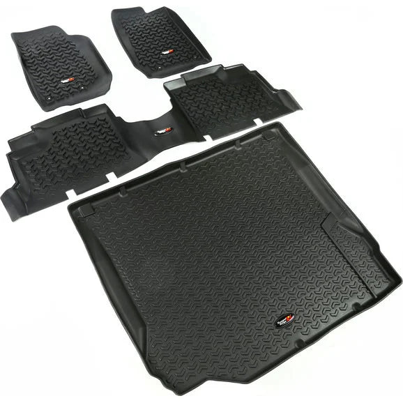 Rugged Ridge 4 Piece Floor Liner Kit for 07-10 Jeep Wrangler Unlimited JK 4 Door