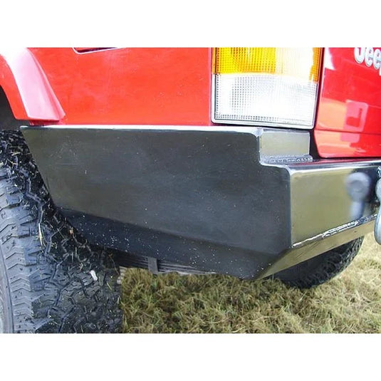 Rock Hard 4X4 RH1013 Rear Bumper/Tire-Carrier in Black for 84-01 Jeep Cherokee XJ