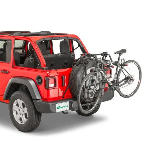 Load image into Gallery viewer, Quadratec Spare Tire Mount 2 Bike Rack for 87-23 Jeep Wrangler YJ, TJ, JK &amp; JL
